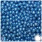 BeadTin Dark Blue Pearl 6mm Round Plastic Craft Beads (500pcs)